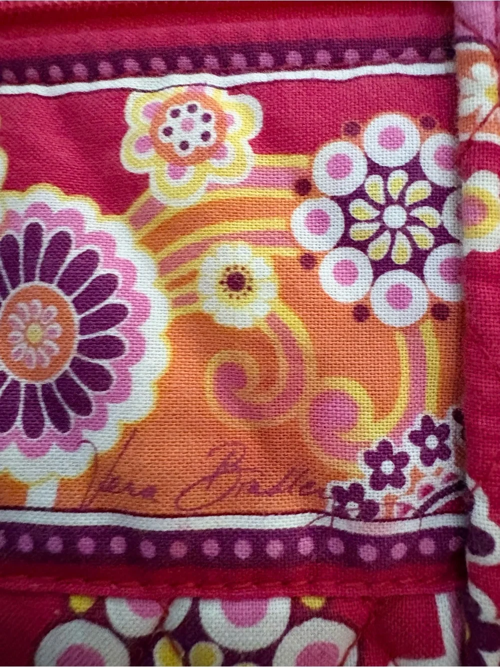 Vera Bradley Raspberry Fizz 2008 Little Betsy Shoulder Bag